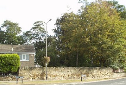 Modern housing where Crofton Hall once stood