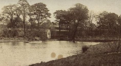 Historic view of the lake at Crofton Hall